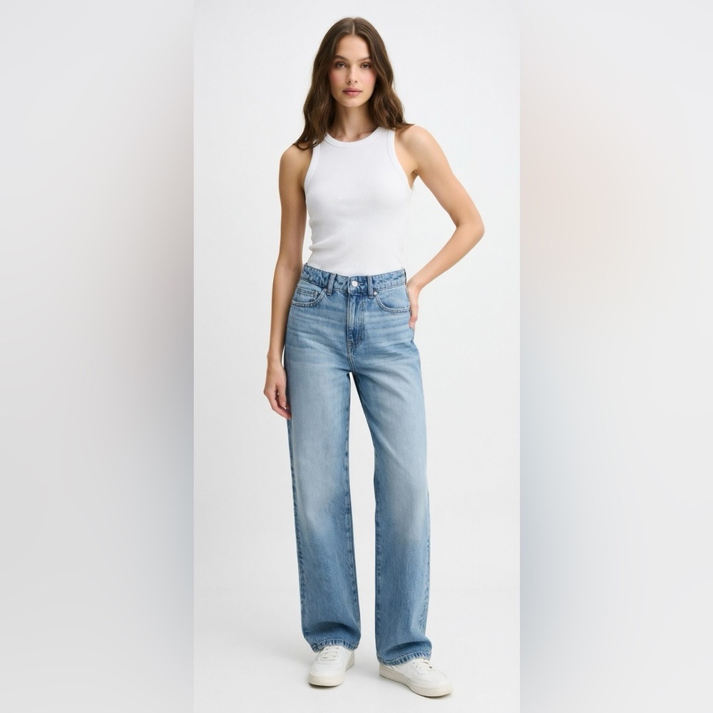 ZARA High-Waist Regular Fit Blue – Size 2 (EU 34) - Picture 2 of 13